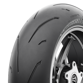 Michelin Power GP2 rear motorcycle tire 200/55ZR17 radial tire with 78W load and speed rating, designed for high-performance riding.