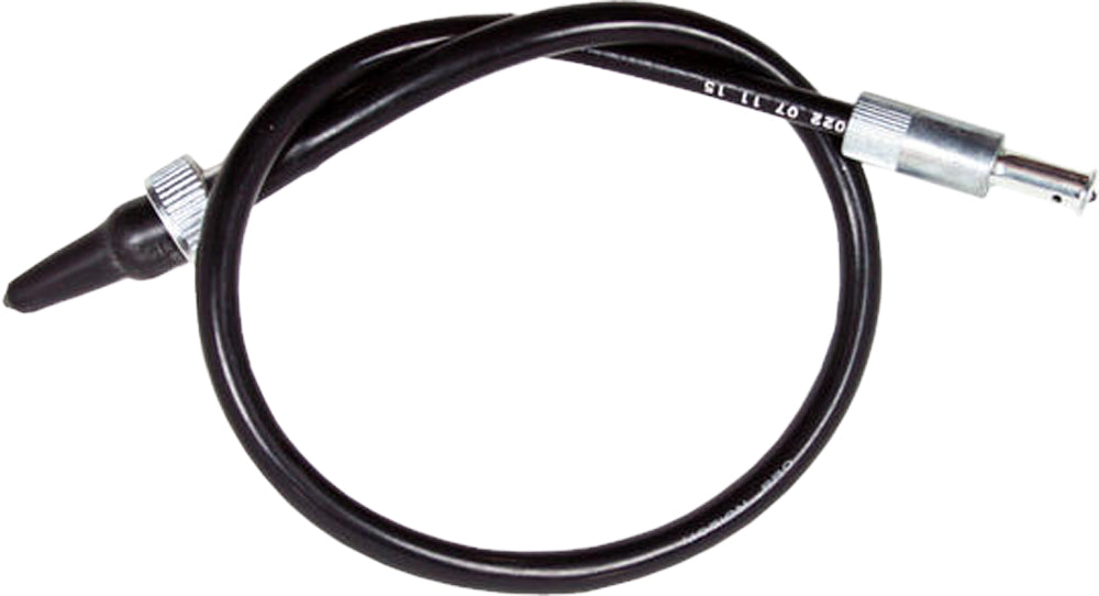 Motion Pro Black Vinyl Tachometer Cable 70-3022 for motorcycle or vehicle tachometer, showing the black vinyl-covered cable.