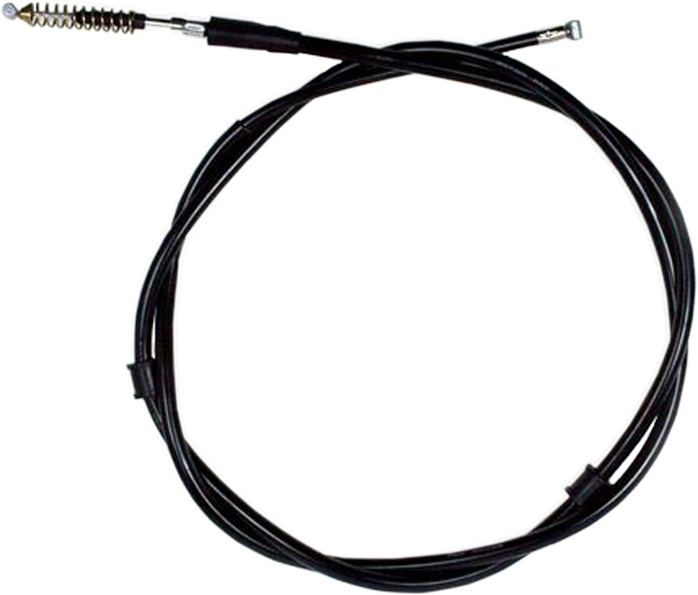 Motion Pro black vinyl parking brake cable 70-20410 for hydraulic control lines, showing the flexible cable and fittings.
