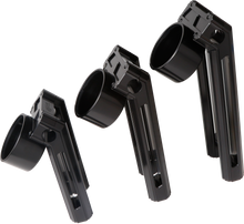 Charger l'image dans la galerie, H/D Billet Speedo Mount Black Req Hofmann Risers