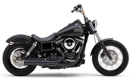 Cobra Powrpro RPT 2-1 exhaust with black and chrome tip for Harley Davidson Dyna 2012-2017, motorcycle exhaust system