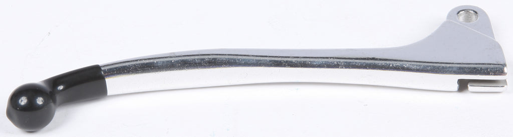Fire Power silver brake lever with black tip, 56-6264B, showing the detailed metal construction and ergonomic design.
