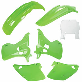 Polisport Plastics KX 125/250 OEM body plastic kit, includes front and rear panels for motocross bikes, model 64-91337.