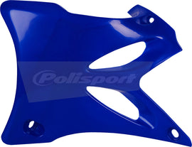 Blue Polisport Plastics radiator shroud for body protection, designed for off-road motorcycles, part number 64-3918.