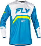 Fly Racing - Youth Rayce Bicycle Jersey Blue/White/Lime Green Ym - 378-052YM