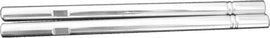 Silver ModQuad off-road tie rods 28-42462 shown with detailed threading and sturdy construction for vehicle steering systems.