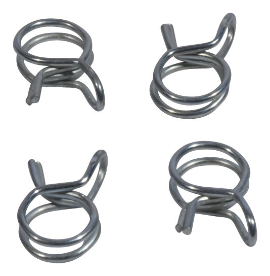 All Balls Hose Clamps Refill Kit for intake, carb, and fuel system, includes four clamps for automotive maintenance.
