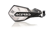 Load image into Gallery viewer, Acerbis K-Future black and white handguard for motorcycle, mounted on handlebar, with Acerbis branding visible.
