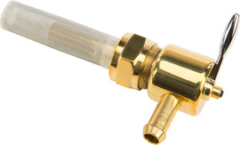 HardDrive Brass Petcock for fuel system, round 22mm right side position, used in intake or carb applications.