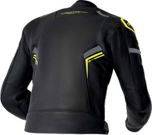 Load image into Gallery viewer, S1 D3o Leather Jacket Blk/Gry/Flo Yel 3x