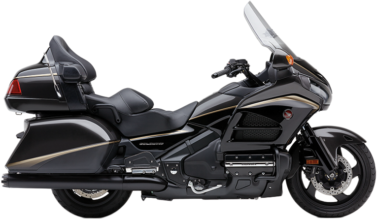Cobra 4-inch slip-on dual cut tips exhaust for Honda Gold Wing GL1800 and F6B, chrome finish, shown on motorcycle exhaust system