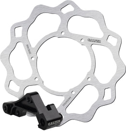GALFER SKW 270 O/S brake rotor kit for motorcycles, featuring a silver finish and vented design with mounting hardware.