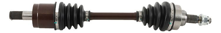 All Balls heavy-duty front drive axle with six balls, designed for durable motorcycle or ATV front wheel applications.