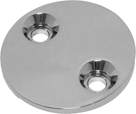 Chrome engine hard drive inspection cover for 1991-2003 Harley XL models by HardDrive, shown on a motorcycle engine.