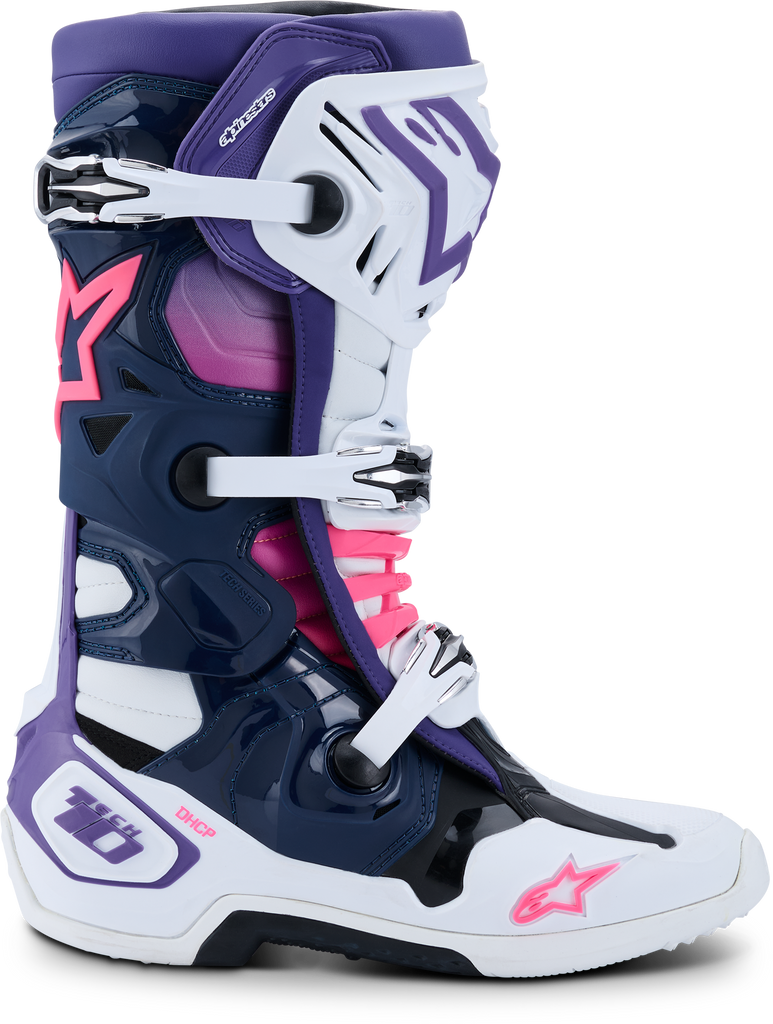 Tech 10 Wht/Violet/Nvy Bl/Pnk Fl 13