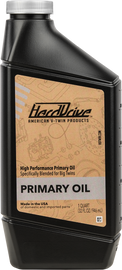 HardDrive Primary Oil 1 Qt container, a chemical product used for industrial or automotive applications, with a label showing product details.