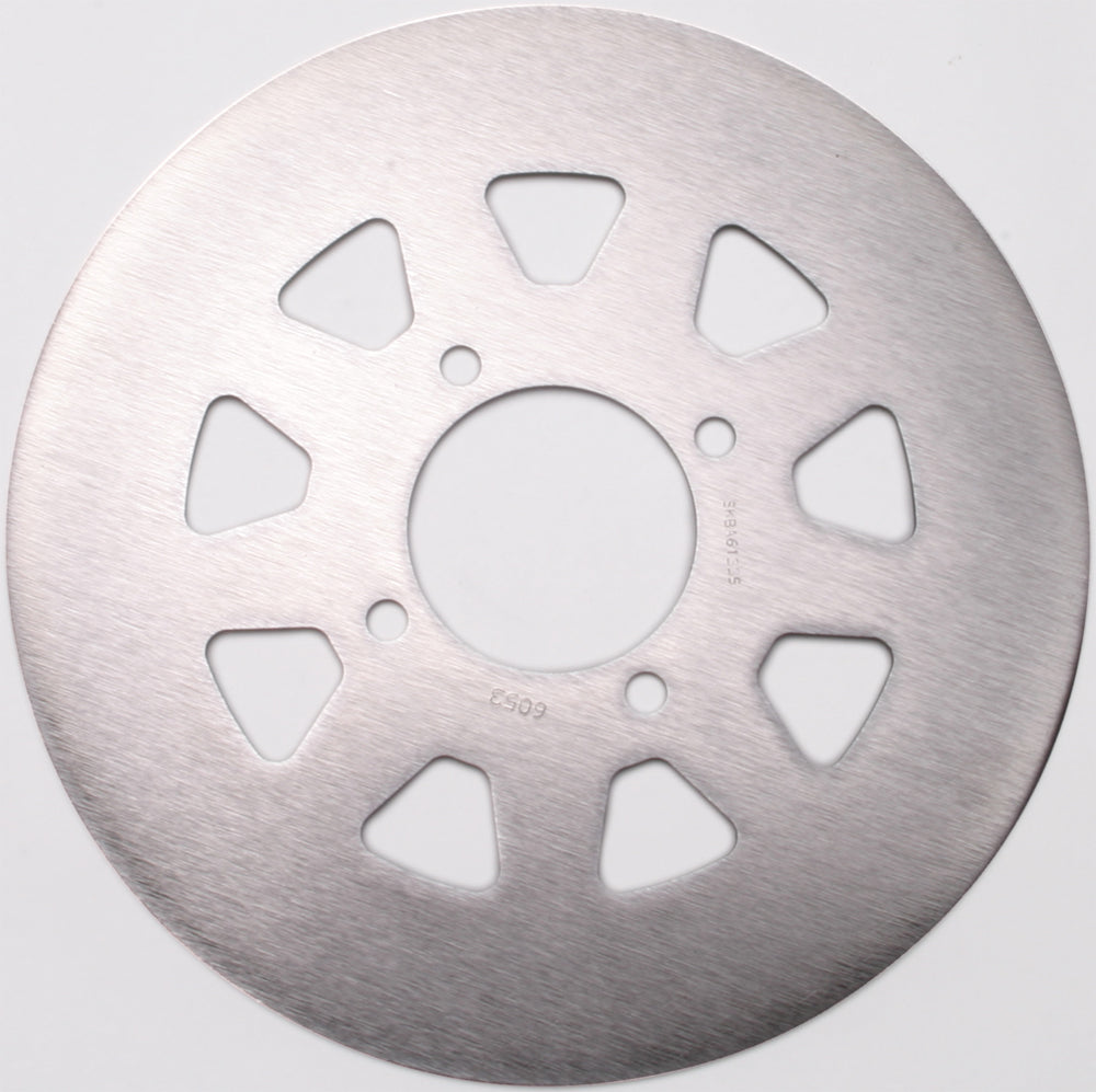 EBC Motorcycle Brakes standard rotor 15-6053 showing a metallic brake rotor with vented design for motorcycle braking performance