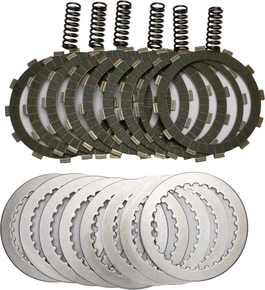 EBC Motorcycle Brakes SRK97 clutch complete kit with clutch plates and components for motorcycle clutch replacement.