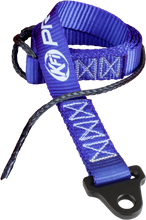 Load image into Gallery viewer, KFI Products Winch Plow Lift Strap 10-6100, blue heavy-duty tie-down strap with reinforced loops for secure lifting and hauling.