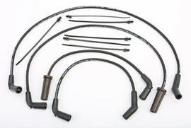 Moroso Ignition wires spiral core set for 17-up M8 vehicles, electrical components with black insulation and connector ends