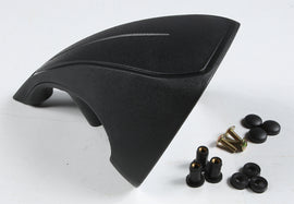 Black Arctic Flared SP1 Mirror with sleek design, featuring a flared shape and modern style for vehicle side mirror enhancement.
