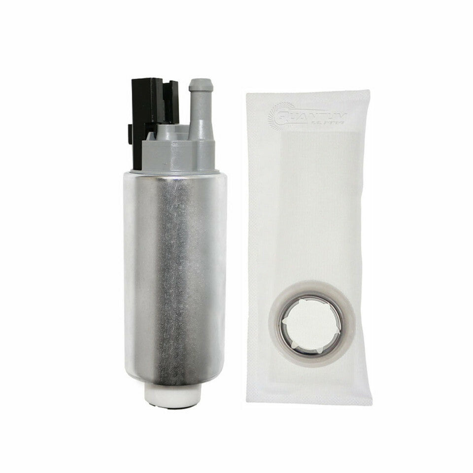 Quantum Walbro EFI fuel pump 821-0513, shown mounted in a car's fuel system, with visible electrical connections and mounting bracket.