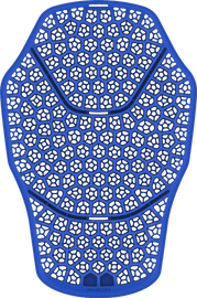 Rheon Level 2 full back protector in size small/medium, showing padded design and adjustable straps for safety and comfort.