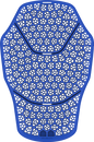 Rheon Level 2 full back protector in size small/medium, showing padded design and adjustable straps for safety and comfort.