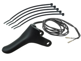SP1 throttle lever with thumb warmer, motorcycle control lever, black finish, designed for enhanced comfort and precise handling