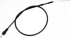 Motion Pro black vinyl throttle cable 70-5154 for motorcycles, showing the flexible cable with black vinyl coating.