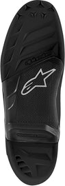 Alpine Star Tech-7 motorcycle sole in black, size 11, showing the durable rubber tread and sole design for motorcycle riding.
