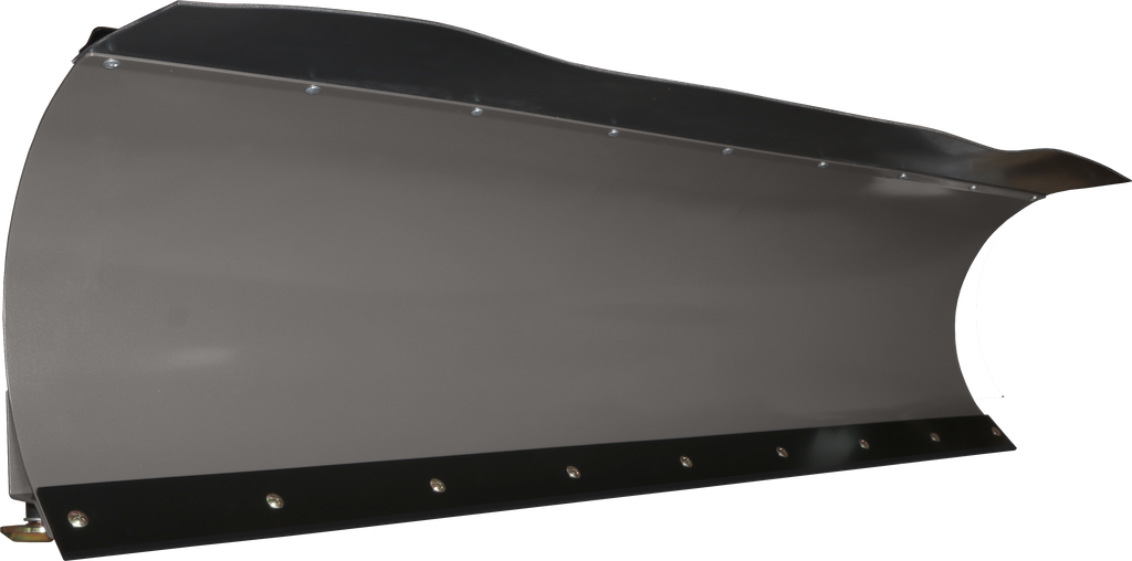KFI Products 66-inch straight blade plow with metal cutting edge for tractor snow and dirt clearing.