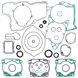 Vertex Complete Gasket Set with Oil Seals, including gaskets and seals for engine maintenance, shown in the image.