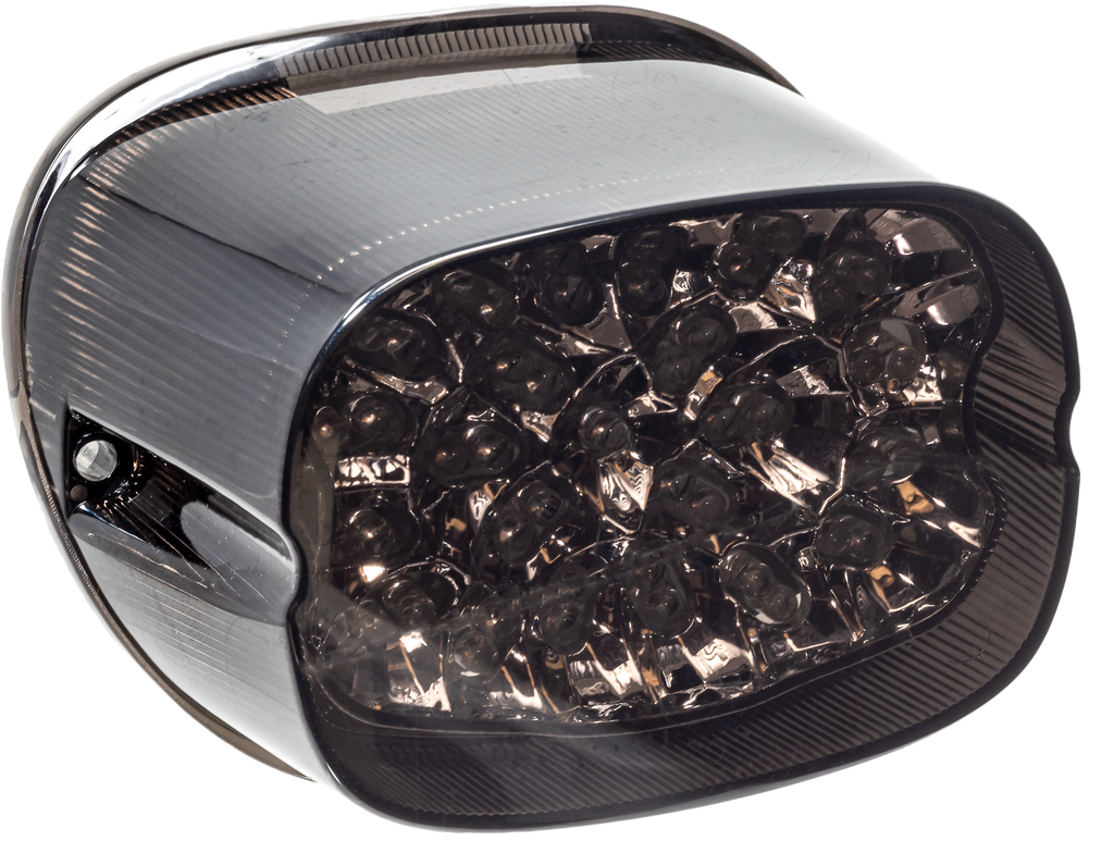 Letric Lighting Co Squareback LED taillight with smoke lens, showcasing a sleek, modern design for vehicle lighting.