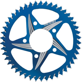 VORTEX Rear Cat5 Sprocket Aluminum 44T for Yamaha YZF-R6, blue finish, lightweight motorcycle sprocket with gear teeth design.