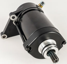 Ricks Motorsport Electric starter motor 27-61423 for motorcycle engines, shown in a close-up image with metallic components.