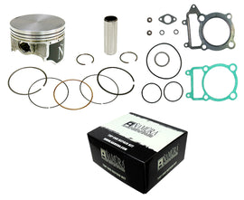 Namura top end kit for Kawasaki 186-2036 piston kit with standard 11:1 compression, includes piston components and parts.