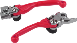 Polisport Plastics Pivot Lever Set for HON motorcycles, showing black and silver levers with mounting hardware.