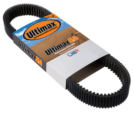 Ultimax Ua Drive Belt 21-493, a black automotive belt designed for engine drive systems, shown in the image.