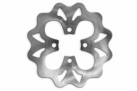 GALFER rear wave brake rotor for motorcycle, 17-3732 model, showcasing the vented, wave-shaped metal disc used for braking.