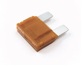 Grote Max Fuse 40A electrical fuse with clear plastic casing and metal prongs for circuit protection