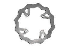 Rear GALFER Wave Rotor brake disc for Kawasaki E46C motorcycle, featuring a distinctive wave design and durable metal construction.