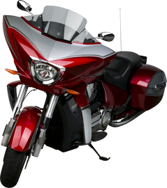 National Cycle V-Stream 10.5-inch light smoke motorcycle windshield with clear visibility and aerodynamic design