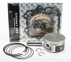 Namura Top End Kit for Yamaha 186-40044 with piston, rings, and components in a sealed package for engine rebuild.