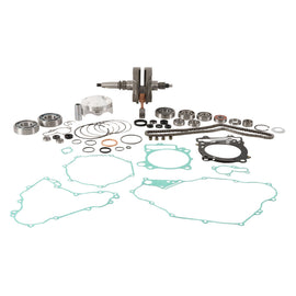 Vertex complete engine rebuild kit for Pol WR00043, includes engine components, laid out on a workbench.