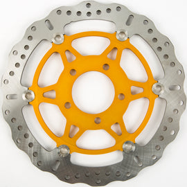 EBC Motorcycle Brakes contour brake rotor 15-3089C with ventilated design and mounting holes, suitable for motorcycle braking systems.