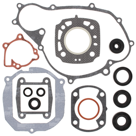 Vertex Complete Gasket Set with Oil Seals, includes gaskets and seals for engine maintenance, shown in the image.