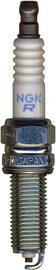 NGK Spark Plug #1643/04 2-LKR7E showing the metal terminal and ceramic insulator for automotive engine use