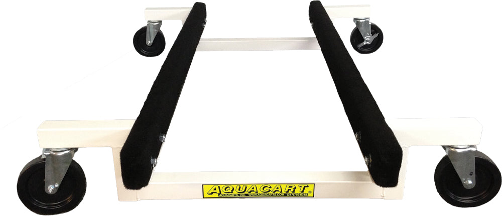 Aqua Carts Floor Hugger Cart 29-4006 stand/lift with sturdy frame and handles, designed for efficient material transport.