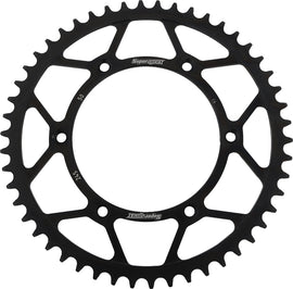 Steel rear sprocket for Yamaha YZ250 by Supersprox, 50-tooth, black, 520 chain size, durable motorcycle sprocket.